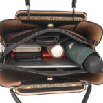 Sacs à main, à bandoulière en cuir souple, à 3 couches, grande capacité – Image 8