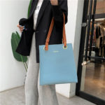 Sac à main et bandoulière en cuir, fourre-tout de styliste, à poignée supérieure – Image 2