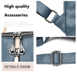 Sac à dos en cuir souple, à bandoulière, résistant à l'usure et étanche – Image 12