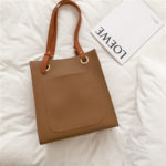 Sac à main et bandoulière en cuir, fourre-tout de styliste, à poignée supérieure – Image 6