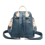 Sac à dos en cuir souple, à bandoulière, résistant à l'usure et étanche – Image 5