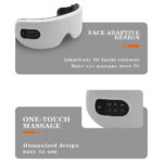 Masseur électrique pour les yeux, vibration intelligente, compresse chaude, efface la fatigue et les cernes, Bluetooth – Image 7