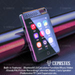 Lecteur audio portable à écran tactile, 16GB, Bluetooth 5.0, MP3, MP4, FLAC, FM, E-Book, haute qualité – Image 2