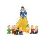Ensemble de figurines Blanche-Neige et les Sept Nains en PVC, dessin animé, 5 à 10 cm, 8 pièces