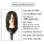 Tête de mannequin d’entraînement, cheveux naturelles, modèle de formation, pour coiffeur professionnel – Image 5