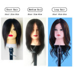 Tête de mannequin d’entraînement, cheveux naturelles, modèle de formation, pour coiffeur professionnel – Image 3