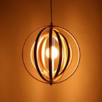 Suspension en bois massif, anneaux variables, lampe nordique – Image 5