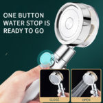 Pommeau de douche à hélice turbo, haute pression, avec 5 filtres – Image 6