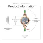 Montre connectée CT01 avec bracelet en cuir pour femme, écran tactile 1.09", modes de sport et santé – Image 4