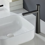 Robinet mitigeur de lavabo en laiton, à poignée unique, 5 couleurs – Image 6