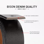 Ceinture en cuir véritable avec boucle ardillon, de 110 à 130 cm – Image 7
