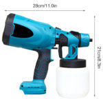 Pistolet de pulvérisation électrique sans fil, 800 ml, avec batterie 18V – Image 6