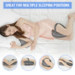Oreiller pour les genoux et les jambes en mousse à mémoire, ergonomique, pour le sommeil – Image 2