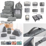 Ensemble de sacs de rangement, étuis de rangement, bagages portables, 8 pièces – Image 5
