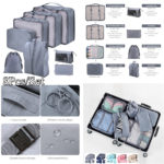 Ensemble de sacs de rangement, étuis de rangement, bagages portables, 8 pièces – Image 3