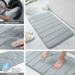Ensemble de tapis de salle de bain, mousse à mémoire de forme, extra doux et super absorbants, 3 pièces – Image 6