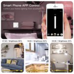 Interrupteur de lumière, variateur rotatif/tactile, WiFi, application Smart Life, Tuya, Alexa – Image 5