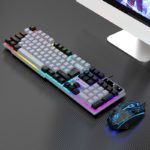 Ensemble clavier et souris mécanique filaire USB, rétroéclairé, Gaming, QWERTY – Image 6