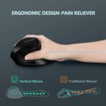 Souris ergonomique verticale sans fil, Bluetooth, rechargeable, main droite – Image 2