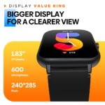 Montre connectée, écran TFT 1.83", IP68, moniteur de santé et de sport, assistant vocal – Image 3