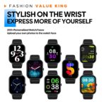 Montre connectée, écran TFT 1.83", IP68, moniteur de santé et de sport, assistant vocal – Image 2