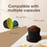 Machine à café portable 3 en 1, 15 bars, Nespresso, Dolce Gusto et café en poudre, avec mallette de rangement – Image 2