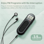 Radio FM de poche portable pour la randonnée et la marche, rechargeable – Image 6