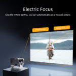 Mini projecteur portable A003 Pro, Wi-Fi, 1280x720, 5'000 Lumens, avec télécommande, Home Cinéma – Image 2