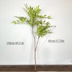 Plante artificielle, grande branche avec feuilles, décoration, 110 cm – Image 6