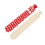 Bouillotte longue avec housse souple, 1 litre, cou, épaules et ventre, 52 cm – Image 7