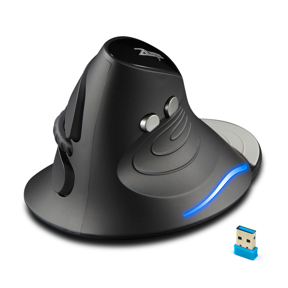 Souris ergonomique verticale sans fil, F-17, 2.4G, 2400 DPI, main droite