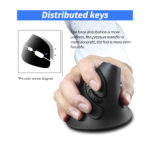 Souris ergonomique verticale sans fil, F-17, 2.4G, 2400 DPI, main droite – Image 4
