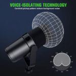 Microphone dynamique USB/XLR pour podcast, diffusion en direct, voix, voix off, Gaming, Plug & Play – Image 2