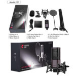 Kit de microphone professionnel en métal, avec accessoires, pour podcast, streaming, studio – Image 6