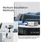 Projecteur Home Cinéma 1080P, 4K, Wifi, Bluetooth, 5'000 Lumens, haut-parleur intégré – Image 7