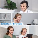 Casque audio USB avec microphone rotatif 360°, anti-bruit actif, pour centre d'appels, Webex, Zoom – Image 9