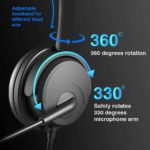 Casque audio USB avec microphone rotatif 330°, à une oreille, anti-bruit, pour centre d’appels – Image 6