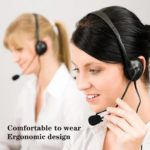 Casque audio filaire avec microphone, anti-bruit, à une oreille, pour centre d’appels – Image 2