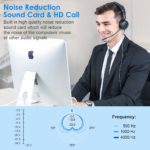 Casque audio USB avec microphone 2 en 1, annulation active du bruit, pour centre d'appels – Image 2