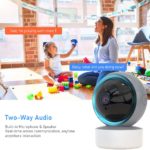 Caméra de surveillance intérieure PTZ IP, WiFi, 1080P, dispositif de sécurité sans fil avec vision nocturne P2P, Smart Life – Image 5