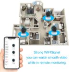 Caméra de surveillance intérieure PTZ IP, WiFi, 1080P, dispositif de sécurité sans fil avec vision nocturne P2P, Smart Life – Image 4