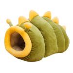 Niche tunnel en peluche pour chat et chien, chaude et respirante