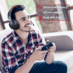 Casque de jeu sans fil avec microphone, UG01, supra-auriculaire, dongle USB 2.4Ghz, Bluetooth 5.0 – Image 3