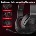 Casque de jeu sans fil avec microphone, UG01, supra-auriculaire, dongle USB 2.4Ghz, Bluetooth 5.0 – Image 5