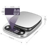 Balance de cuisine numérique électronique à LED, en acier inoxydable, max. 10 kg – Image 7