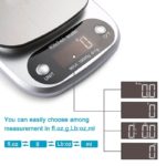 Balance de cuisine numérique électronique à LED, en acier inoxydable, max. 10 kg – Image 3