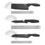 Ensemble de couteaux de cuisine en acier inoxydable, 5 pièces, manche ergonomique – Image 6