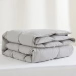 Duvet en plumes d'oie, couverture en duvet blanc, 100% coton égyptien, 4 saisons