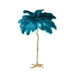 Lampadaire palmier à plume d’autruche, 8 coloris, de 60 à 200 cm