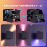 Applique murale en aluminium, lampe LED RGB connectée, 16 millions de couleurs, étanche IP65 – Image 5
